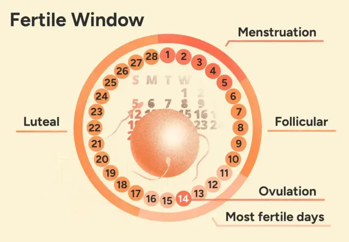 Cykl menstruacyjny: od krwawienia, przez fazę folikularną, aż do owulacji – kluczowego momentu płodności.