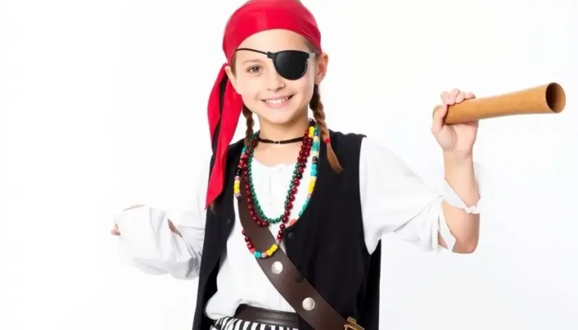 Jak łatwo zrobić strój pirata dla dziewczynki bez wydawania fortuny