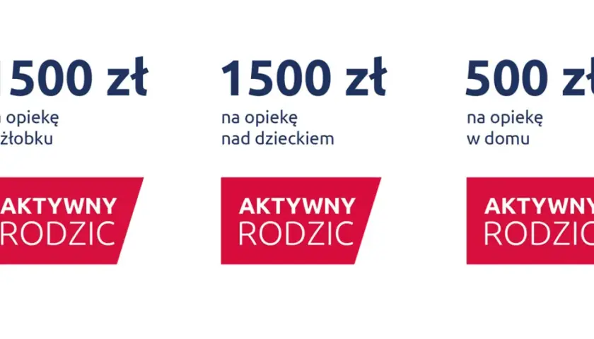 1500 zł na żłobek, 1500 zł na dziecko, 500 zł na dom. To są babciowe warunki dla Aktywnego Rodzica.