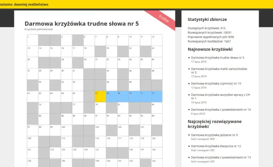 Krzyżówki dla dzieci: Pobierz PDF i graj online za darmo!