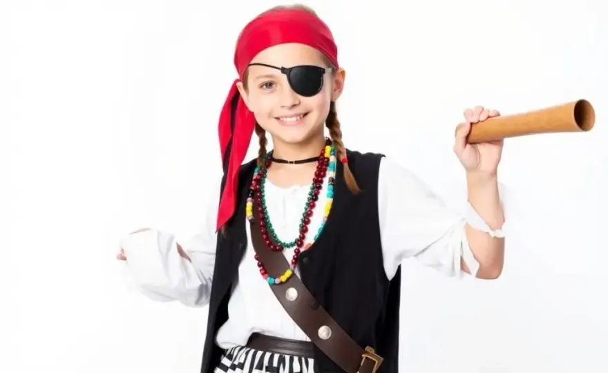Jak łatwo zrobić strój pirata dla dziewczynki bez wydawania fortuny