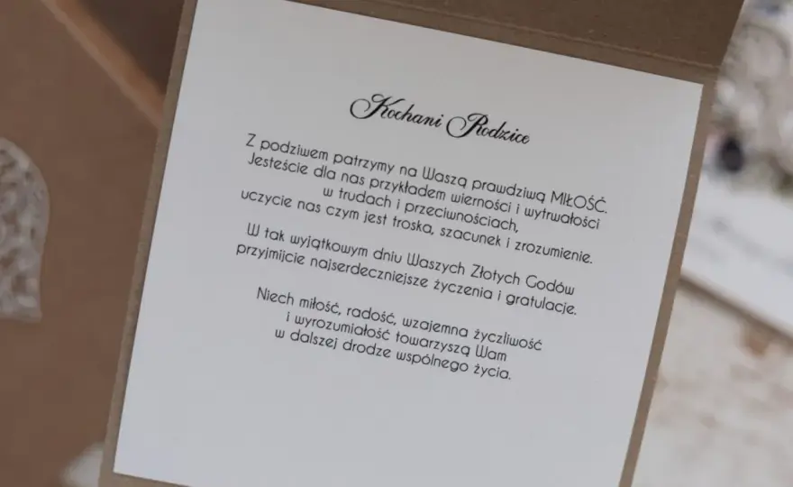 Życzenia na 50 rocznicę ślubu - Jak napisać idealne?