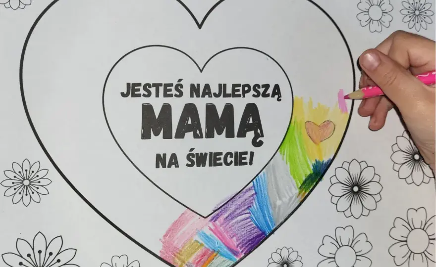 Darmowe kolorowanki dla mamy: prezent od serca do druku